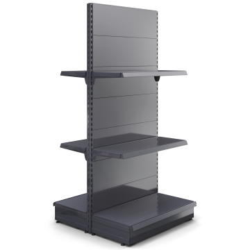 BROOKLYN | Gondole étagère centrale | L100xH225cm | 2 étagères incluses | Kit complet