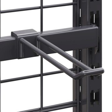 BROOKLYN | Producthaak | 20cm | Antraciet | Dubbele haak