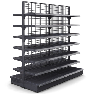 BROOKLYN | Rutenett midtromshylle | B200xH225cm | inkludert 6 hyller | Komplett sett