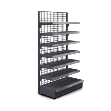 BROOKLYN | Scaffale a muro a reticolo | L100xH195cm | Incl. 6 ripiani | Set completo