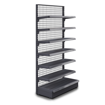 BROOKLYN | Scaffale a muro a reticolo | L100xH225cm | Incl. 6 ripiani | Set completo