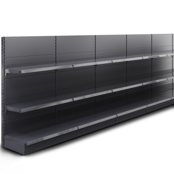 BROOKLYN | Scaffale a muro Gondola | L600xH165cm | Incl. 2 ripiani | Set completo