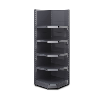 BROOKLYN | Scaffale angolare Gondola | L75xH195cm | Incl. 4 ripiani | Set completo
