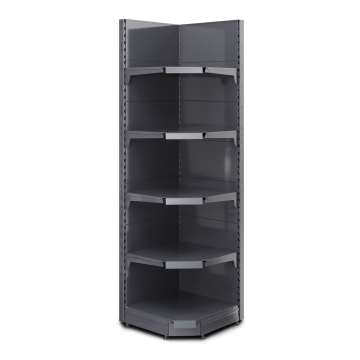 BROOKLYN | Scaffale angolare Gondola | L75xH225cm | Incl. 4 ripiani | Set completo