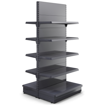 BROOKLYN | Scaffale centrale a gondola | L100xH225cm | Incl. 4 ripiani | Set completo