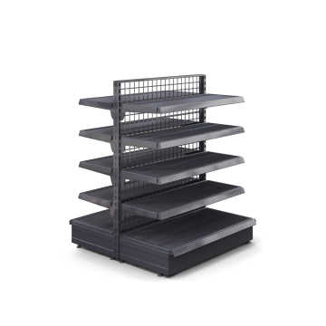 BROOKLYN | Étagère centrale grillagée | L100xH135cm | 4 étagères incluses | Kit complet