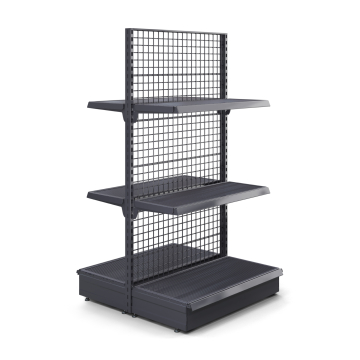 BROOKLYN | Étagère centrale grillagée | L100xH195cm | 2 étagères incluses | Kit complet