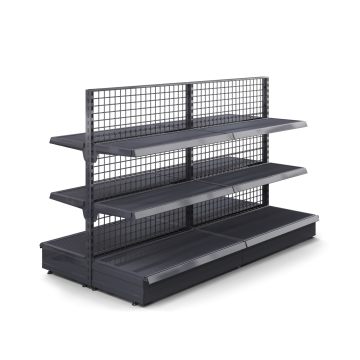 BROOKLYN | étagère centrale grillagée | L200xH135cm |2 étagères incluses | Kit complet
