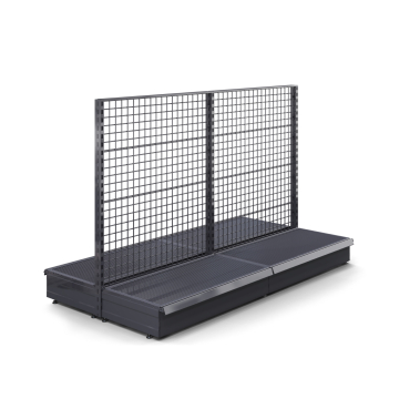 BROOKLYN | Étagère centrale grillagée | L200xH135cm | Kit complet