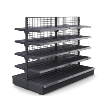 BROOKLYN | Étagère centrale grillagée | L200xH165cm | 4 étagères incluses | Kit complet