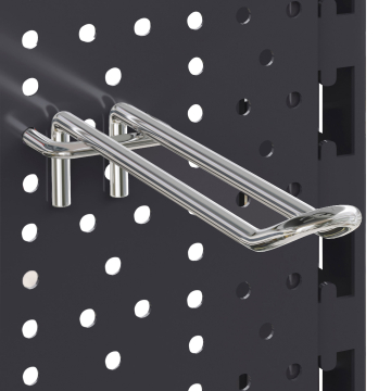 BROOKLYN | Varekrog til gitter | 10cm | Antracit | Dobbeltkrog