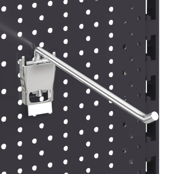 BROOKLYN | Varekrog til gitter | Fold | 30cm | Krom | Enkelt krog