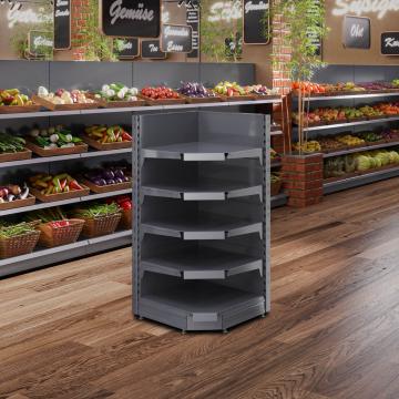 BROOKLYN | Gondola Hoekplank | B75xH135cm | Incl. 4 Planken | Complete Set