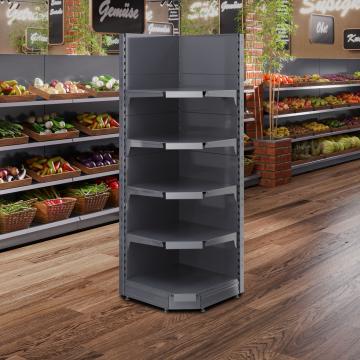 BROOKLYN | Gondola Hoekplank | B75xH195cm | Incl. 4 Planken | Complete Set