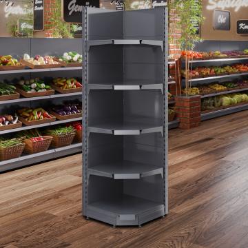 BROOKLYN | Gondola Hoekplank | B75xH225cm | Incl. 4 Planken | Complete Set