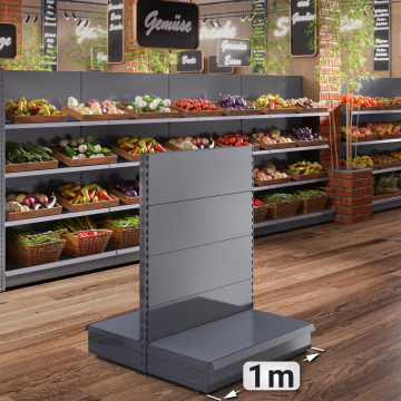 BROOKLYN | gondol midthylle | B100xH135cm | Komplett sett