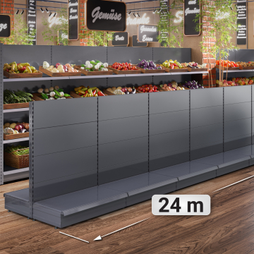 BROOKLYN | gondol midthylle | B24000xH135cm | Komplett sett
