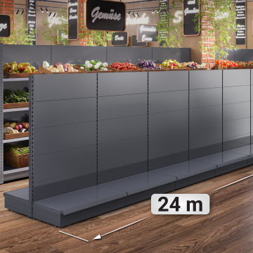 BROOKLYN | gondol midthylle | B24000xH165cm | Komplett sett