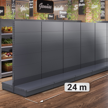 BROOKLYN | gondol midthylle | B24000xH195cm | Komplett sett
