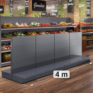 BROOKLYN | gondol midthylle | B400xH135cm | Komplett sett