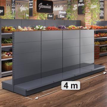 BROOKLYN | gondol midthylle | B400xH165cm | Komplett sett