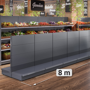 BROOKLYN | gondol midthylle | B800xH135cm | Komplett sett