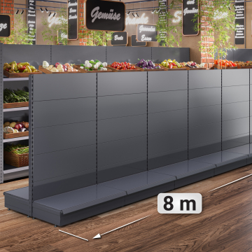 BROOKLYN | gondol midthylle | B800xH165cm | Komplett sett