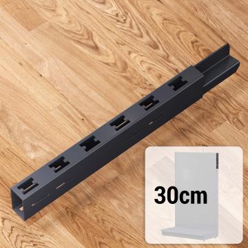 BROOKLYN | Staander voor winkelstelling | 30cm | Antraciet