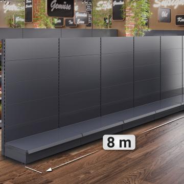 BROOKLYN | Półka ścienna Gondola | W800xH165cm | Kompletny zestaw