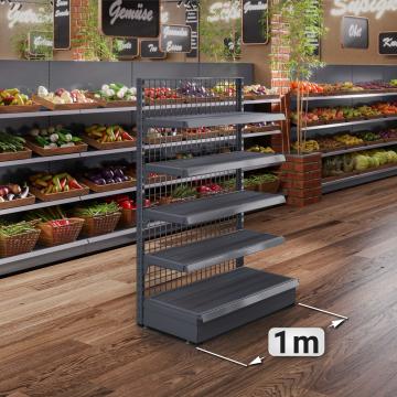 BROOKLYN | Raster Wandplank | B100xH165cm | Incl. 4 Planken | Complete Set