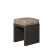 BRASIL | Träpall | Wenge/Taupe | B:D:H 39 x 39 x 51 cm | + sittdyna