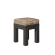 BRASIL | Träpall | Wenge/Taupe | B:D:H 39 x 39 x 51 cm | + sittdyna