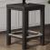 BRASIL | Ståbord i træ | Wenge/Sort | B:D:H 70 x 70 x 110 cm | Træ