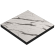 BRASIL | Bistro Bordplate | B:T 100 x 100 cm | Hvit Marmor | Firkantet