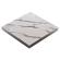 BRASIL | Gastro bordplate | B:D 70 x 70 cm | Hvit marmor | Torget