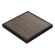 BRASIL | Gastro-bordplade | B:D 60 x 60 cm | Lys wenge | Sort metalkant | Firkantet