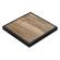 BRASIL | Gastro-bordplade | B:D 60 x 60 cm | Sheesham | Sort metalkant | Firkantet