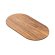 BRAZIL RAINTREE | Gastro Massiv Tischplatte | 200 x 100 x 4 cm | Walnuß | Oval Rund