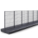 BROOKLYN | Scaffale centrale in rete | L1800xH165cm | Set completo