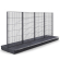 BROOKLYN | Gitter Mittelraumregal | B400xH195cm | Komplett Set