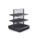 BROOKLYN | Étagère centrale grillagée | L100xH135cm |2 étagères incluses | Kit complet