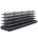 BROOKLYN | Scaffale centrale in rete | L400xH135cm | incl. 4 ripiani | Set completo