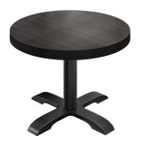 BSD | Tavolo Bistro | Ø 60 x 77 cm | Rotondo | Bordo nero | Wenge / Nero