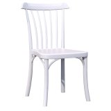 VALENCIA | Bistro plaststol | Vit | Plast | Stapelbar