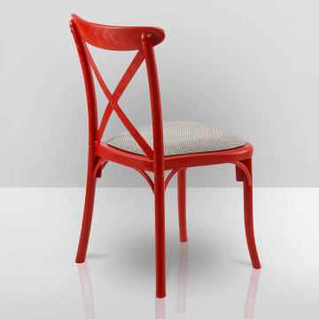 PORTO | Chaise bistrot en plastique | Rouge | Plastique | Empilable