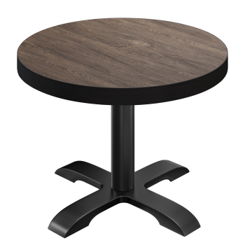 BSD | Bistrobord | Ø 80 x 77 cm | Runde | Lys Wenge / Svart