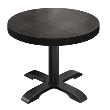 BSD | Stół bistro | Ø 70 x 77 cm | Okrągły | Wenge / Czarny