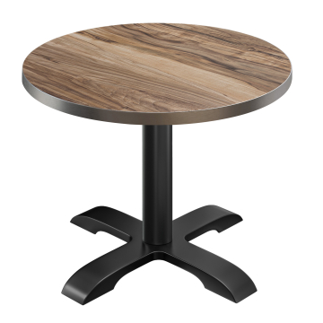 BSD | Tavolo da bistrot | Ø 60 x 74,5 cm | Rotondo | Sheesham / Nero