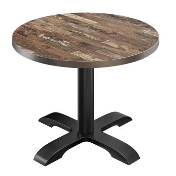 BSD | Tavolo da bistrot | Ø 60 x 74,5 cm | Rotondo | Vintage Old / Nero