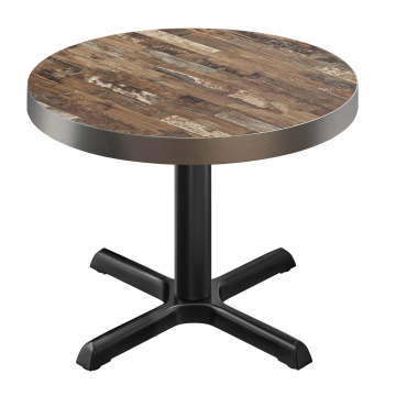 BSM | Bistro Table | Ø 60 x 77 cm | Round | Vintage Old / Black